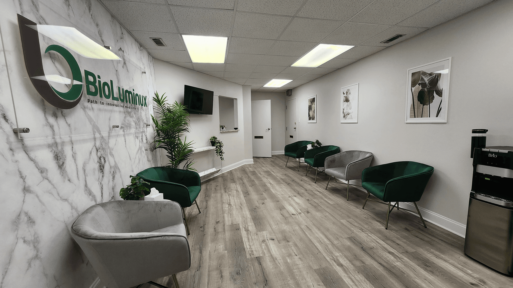 BioLuminux clinical research reception area